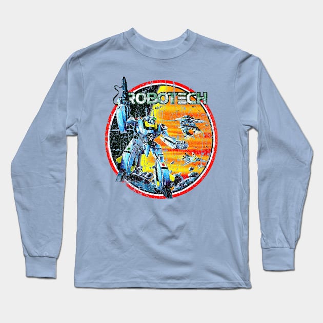 robotech // 80s Cartoon// Vintage Long Sleeve T-Shirt by Niko Neon